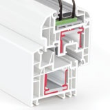 REHAU Brillant-Design MD plus armováním s tepelně přerušeným mostem