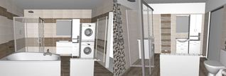 3D návrhy rekonstrukce koupelen a toalet